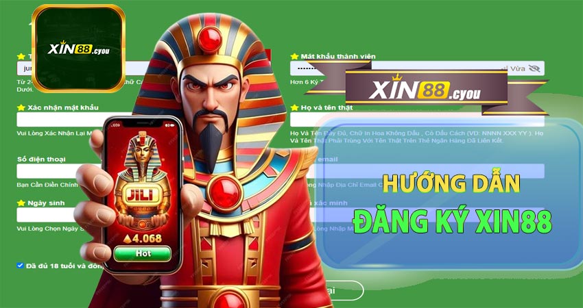 Hướng dẫn các bước đăng ký tài khoản Xin88